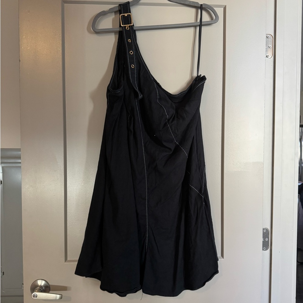 Anthropologie Skater One Shoulder Dress